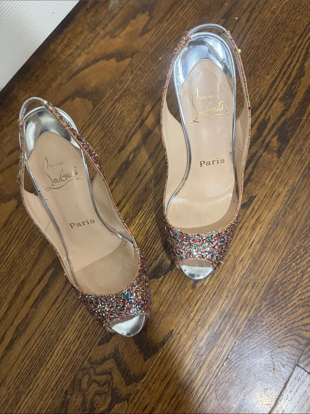 Christian Louboutin sparkling multicolor